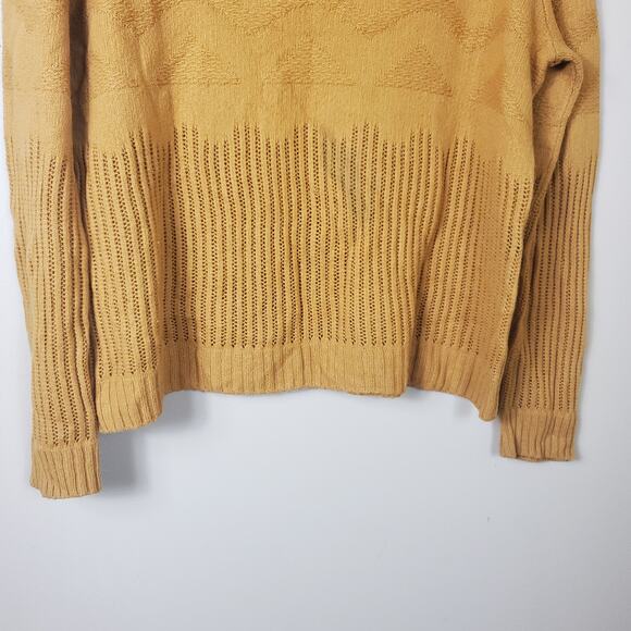 One Grey Day Murphy Pullover in Gold Wool Blend Size M - Picture 3 of 10